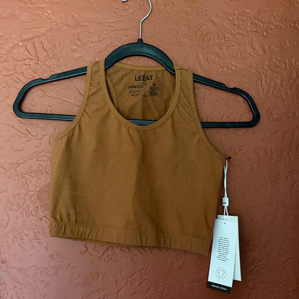 Women's Brown Crop Top - Activewear - Sportsbra - Yoga